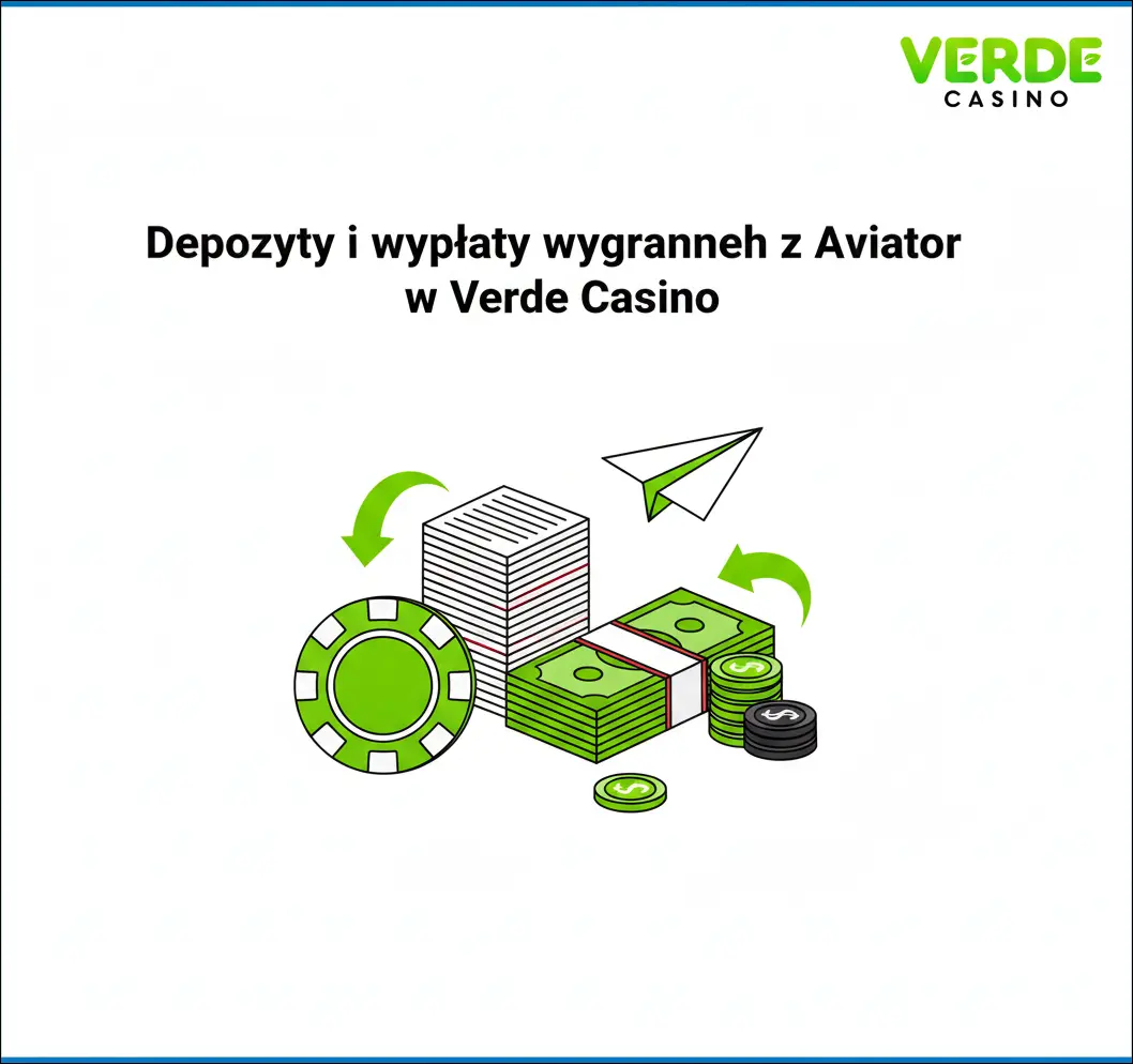Depozyty i wypłaty wygranych z Aviator w Verde Casino