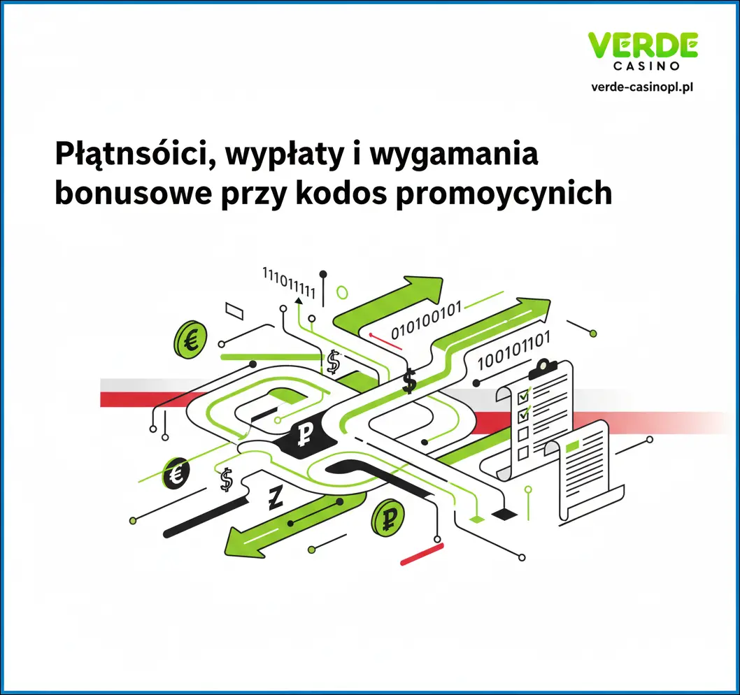 Płatności, wypłaty i wymagania bonusowe przy kodach promocyjnych